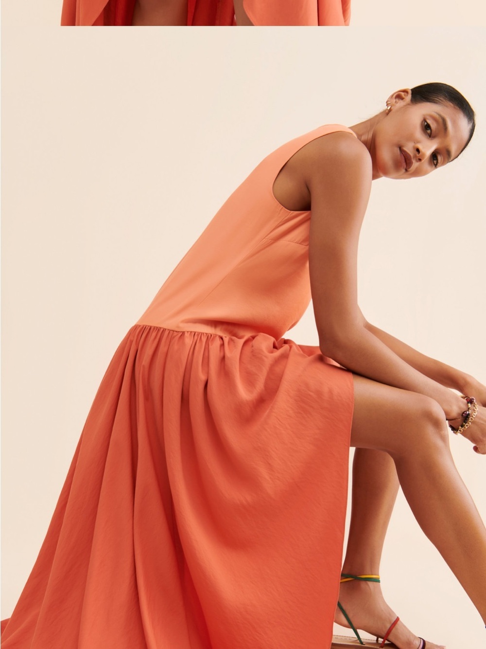 Anthropologie Hutch Colorblock Asymmetrical Dress Size M - Picture 3 of 13